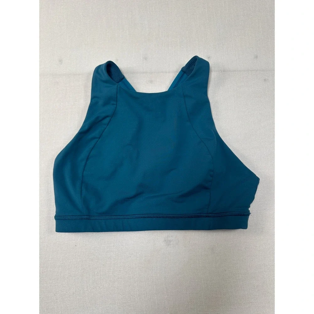 Lululemon energy‎ bra High Neck Teal Alchemy Graphic Size 6 LW2ARLS